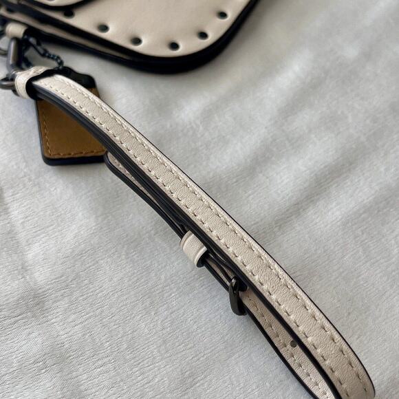 Coach Chalk/White 1941 Clutch Bag With Rivets - Picture 5 of 9